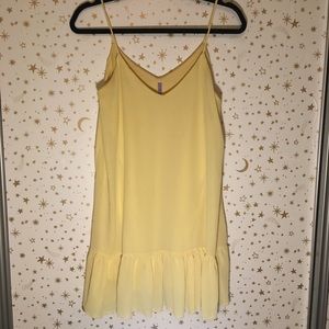 Yellow flowy sundress
